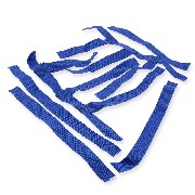 Pair of Foot Rest nets blue for Shineray 300cc