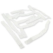 Pair of Foot Rest nets white for Shineray 300cc