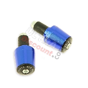 Custom Handlebar End Plugs (type 7) - blue for PBR Skyteam