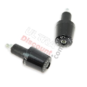 Custom Handlebar End Plugs (type 7) - black for Shineray 200 ST9