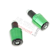 Custom Handlebar End Plugs (type 7) - green for PBR Skyteam