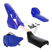 Fairing set complete for Yamaha PW80 (Blue)